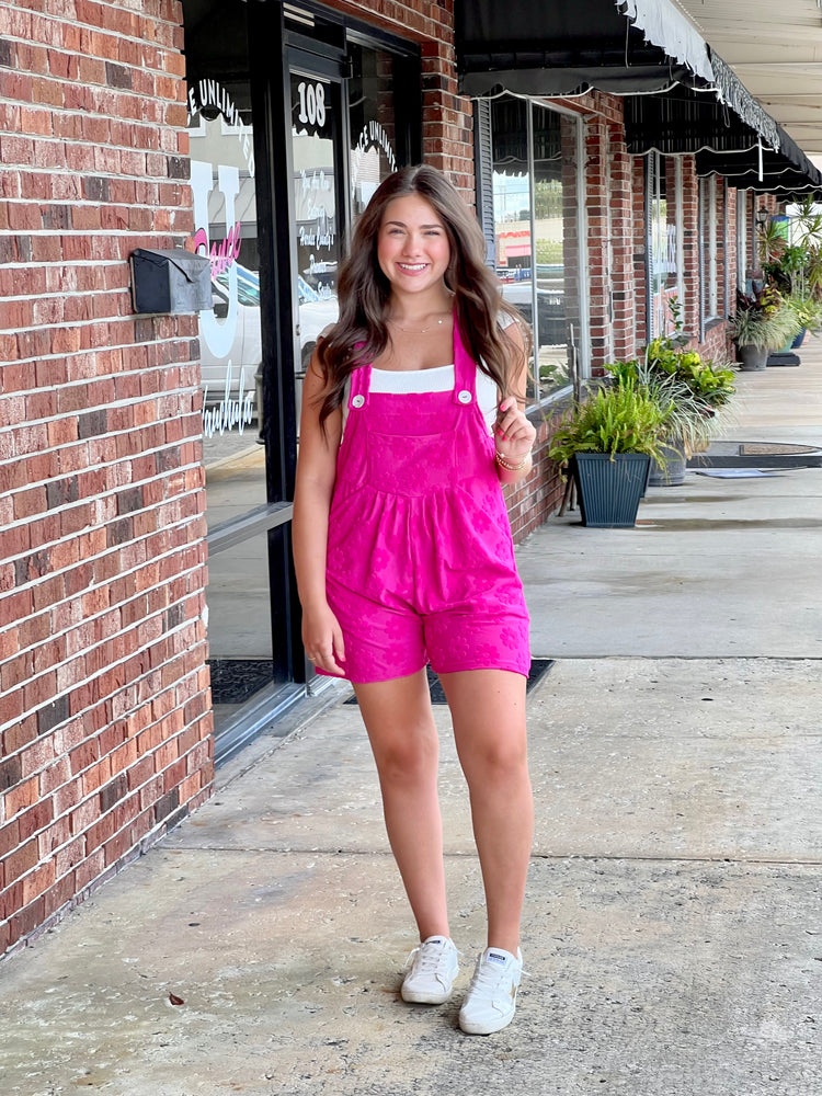 Pink Cambrie  Romper