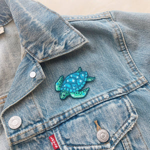 Wildflower + Co. - Patch - Waves - Sea Turtle