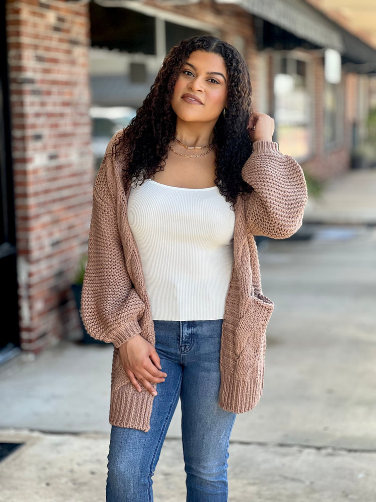 Chunky Cable Cardigan