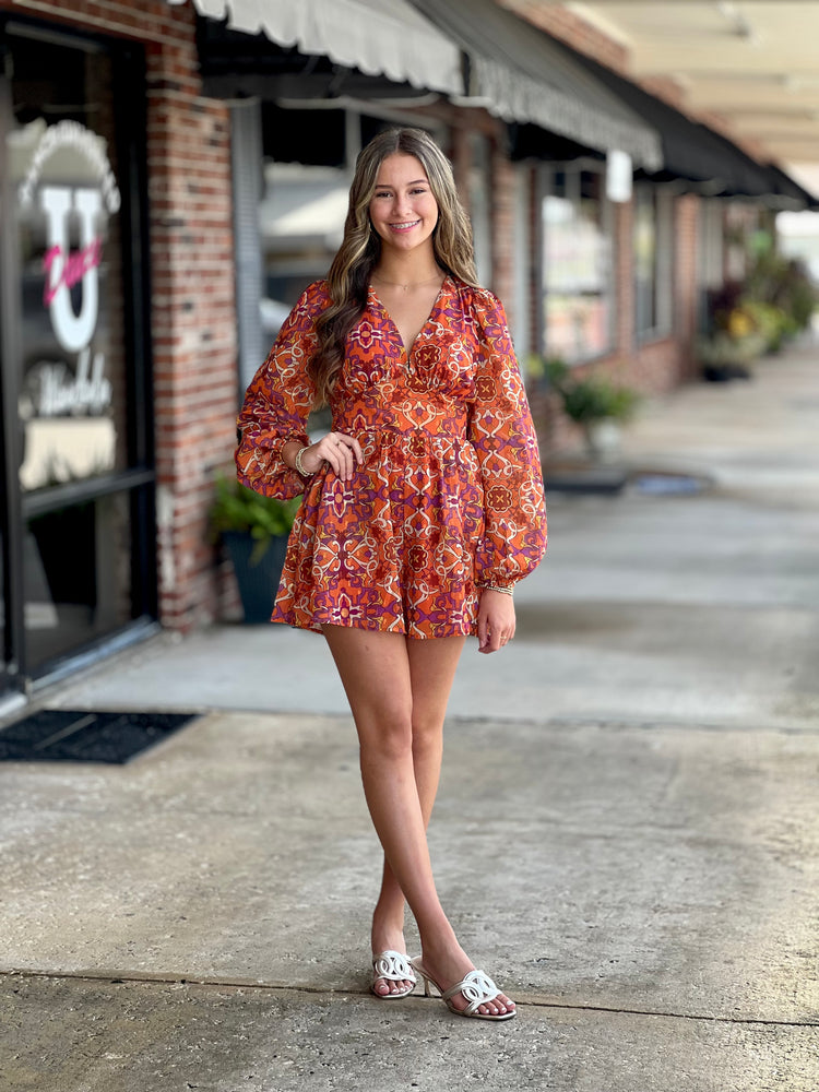 Boho Floral Romper