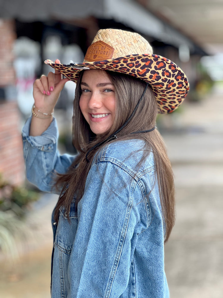 Cowboy Straw Hat | Cheetah