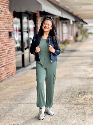 Forest Green Jumpsuit