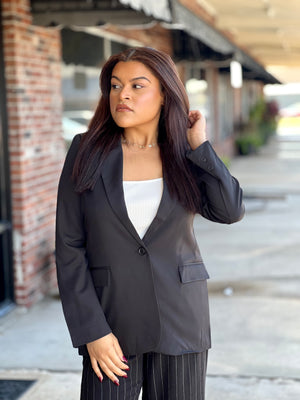 Black Long Sleeve Blazer