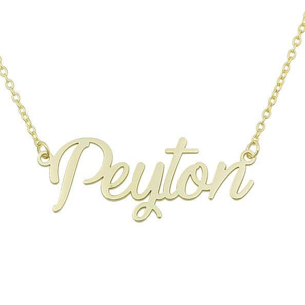 PREORDER Custom Cursive Nameplate Necklace