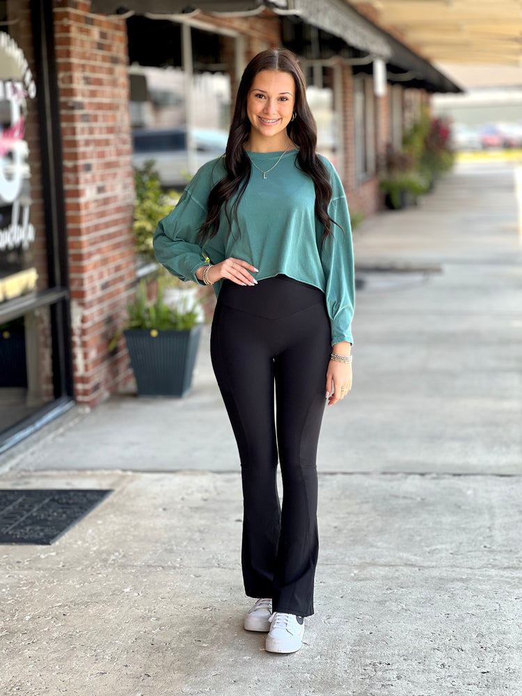 Molly Max Sculpt Ribbed Leggings - Flare