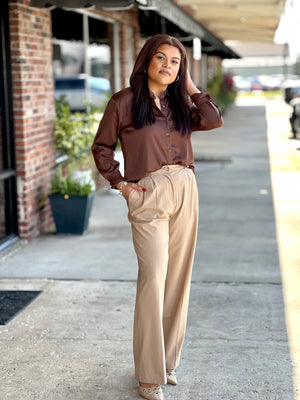 Chocolate Luxe Blouse