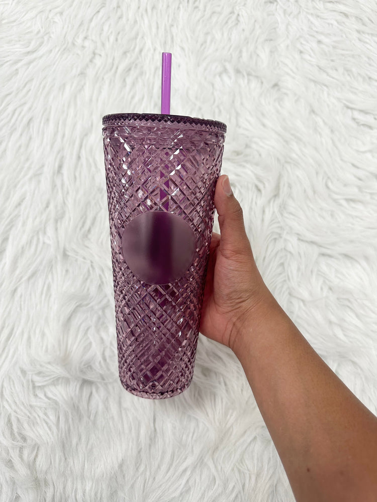 Jeweled Tumbler - Plum