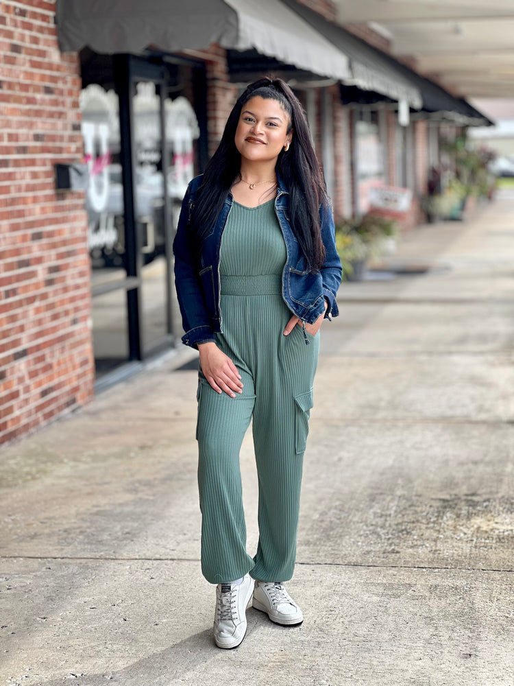 Forest Green Jumpsuit