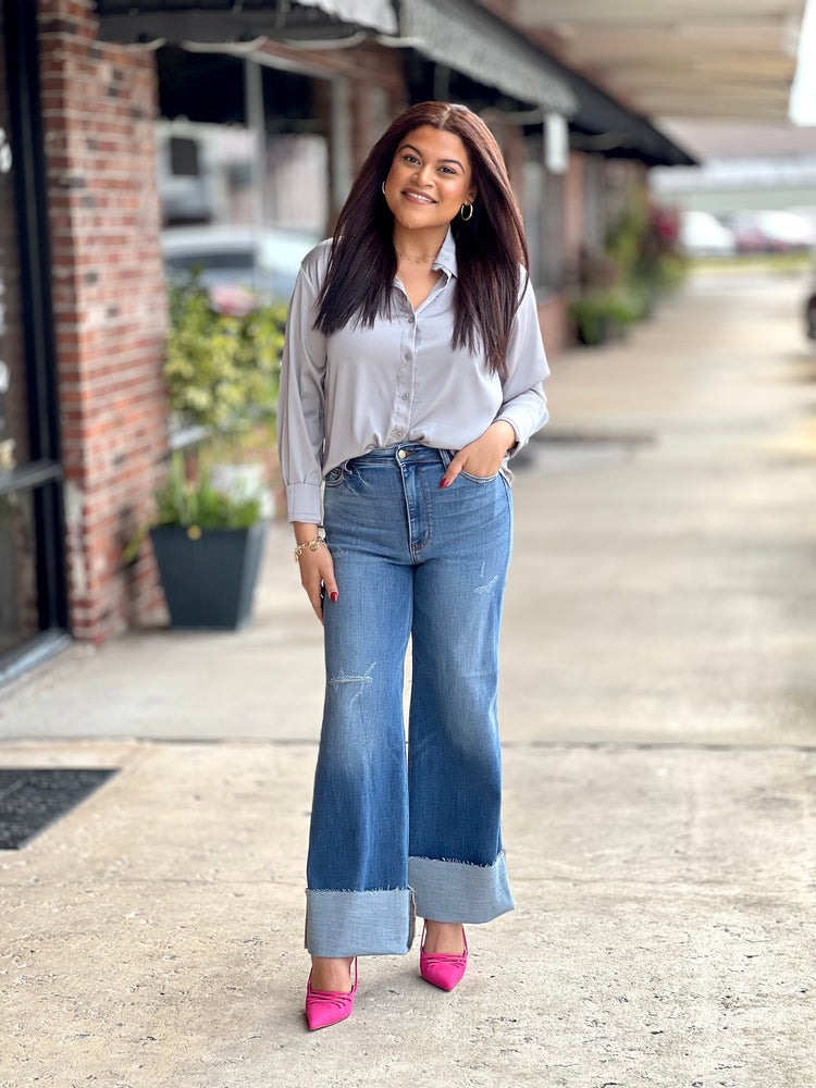 Silver Radiance Luxe Blouse