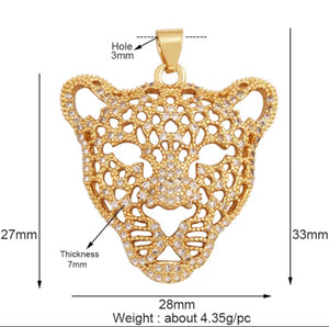 Pave Leopard Charm For Charm Bar & Charm Necklace