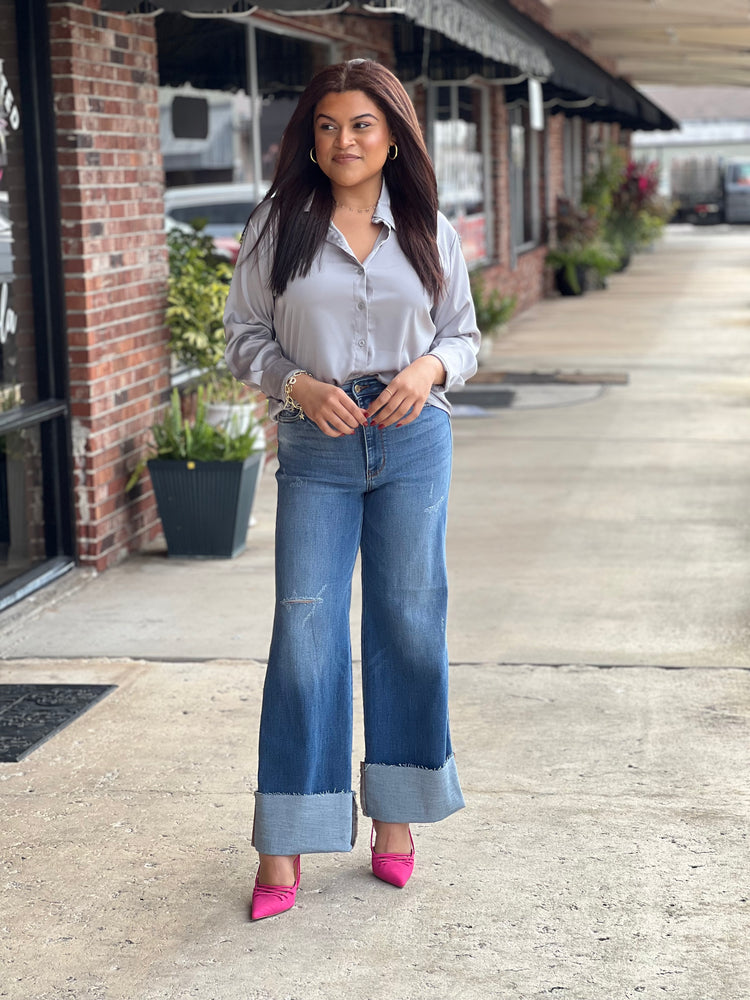 Silver Radiance Luxe Blouse