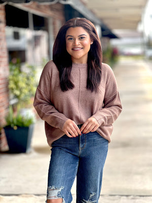 Taupe Crewneck Sweater