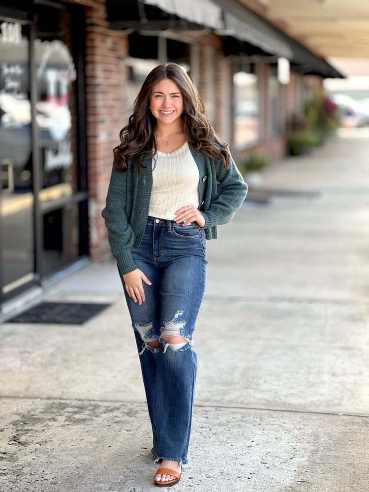 Jade Cozy Cardigan