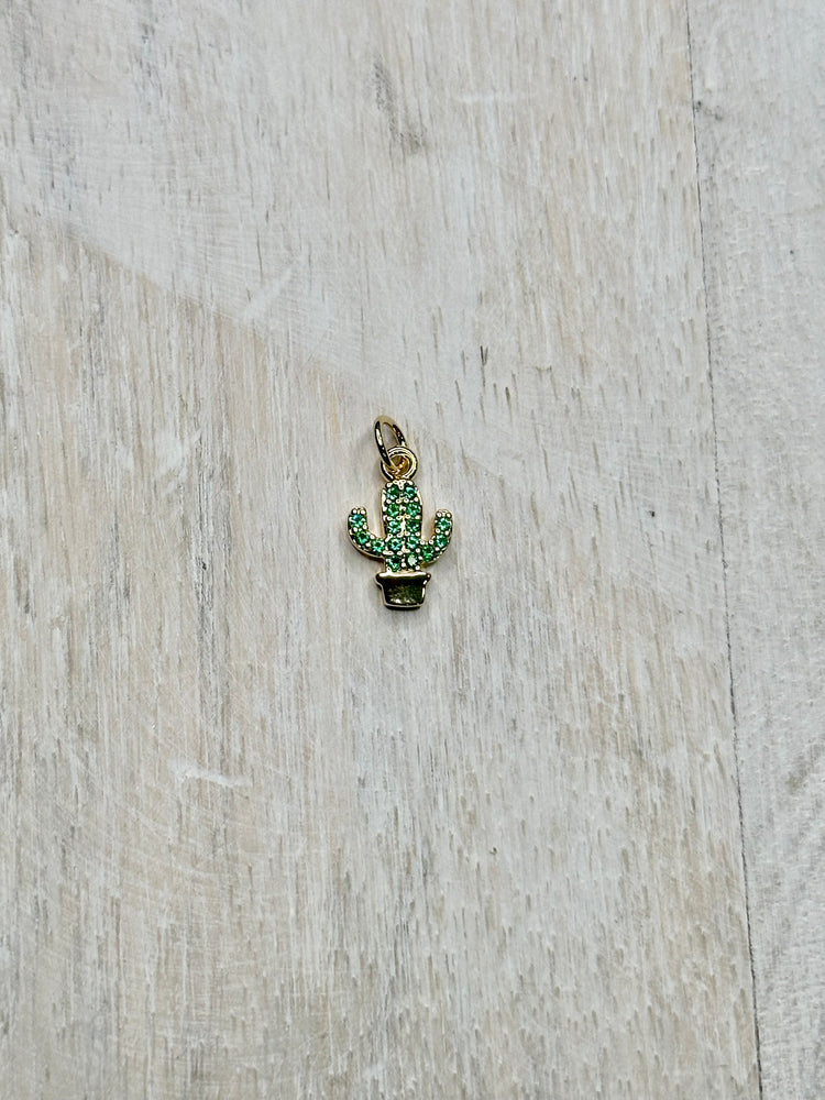 Cactus Charm For Charm Necklace & Bracelet