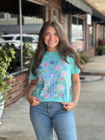 Floral Cross Tee