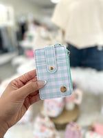Gingham Green Wallet