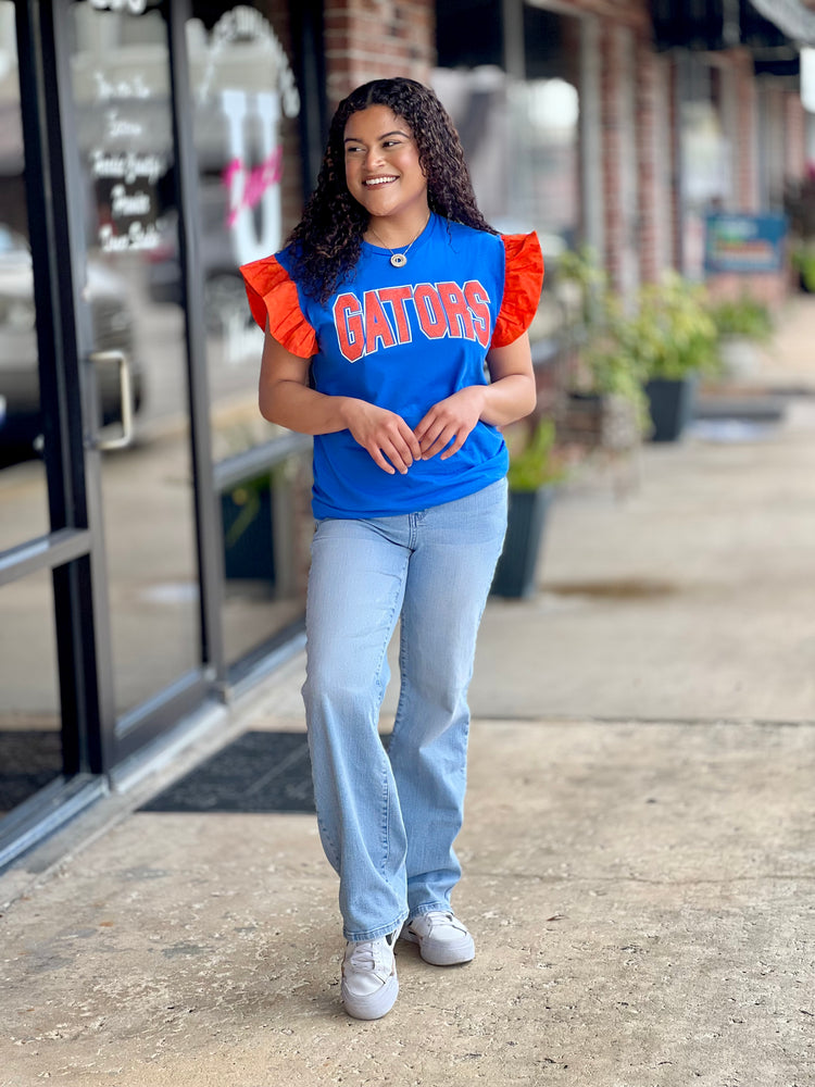 Gator Ruffle Glitter T Shirt