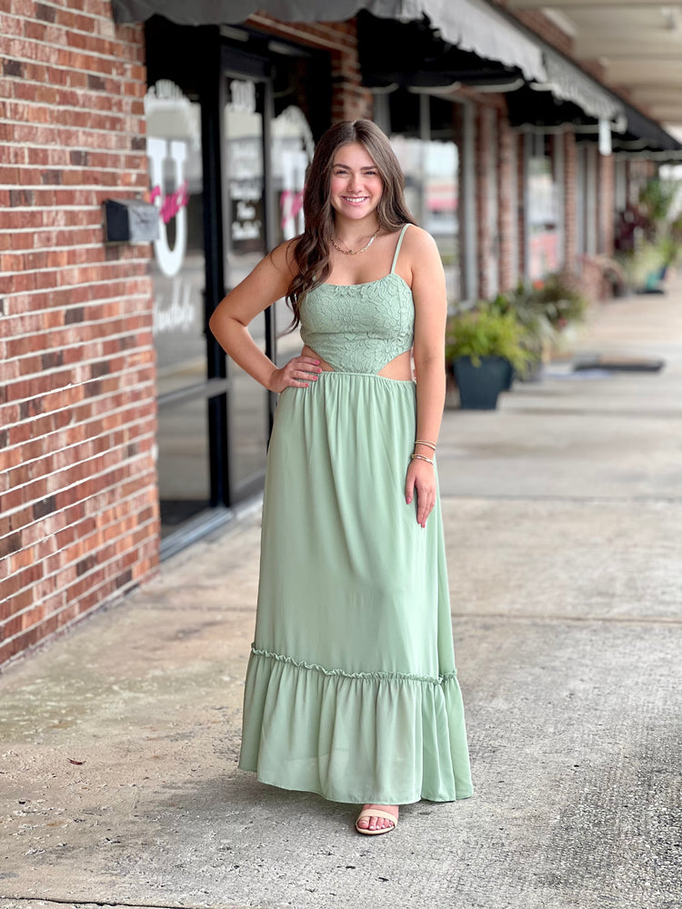 Seagrass Floral Maxi Dress