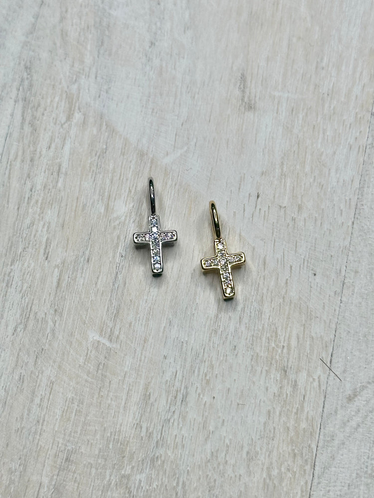 Crystal Cross Charm