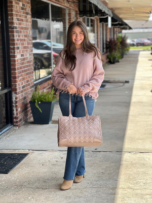 Starry Eyed Mauve Sweater