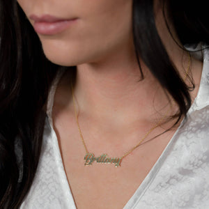 PREORDER Custom Cursive Nameplate Necklace