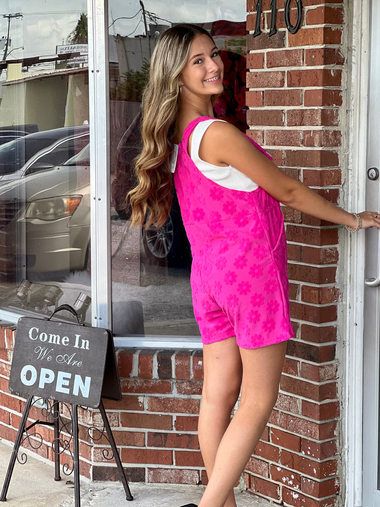 Pink Cambrie  Romper