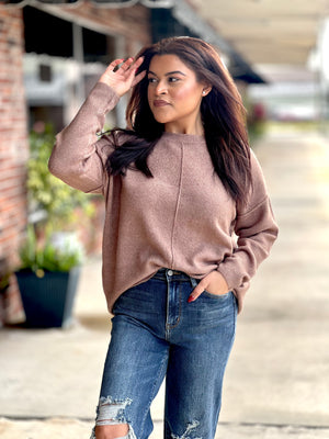 Taupe Crewneck Sweater