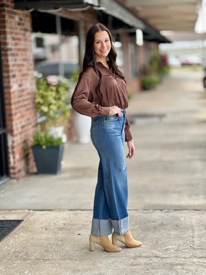 Chocolate Luxe Blouse