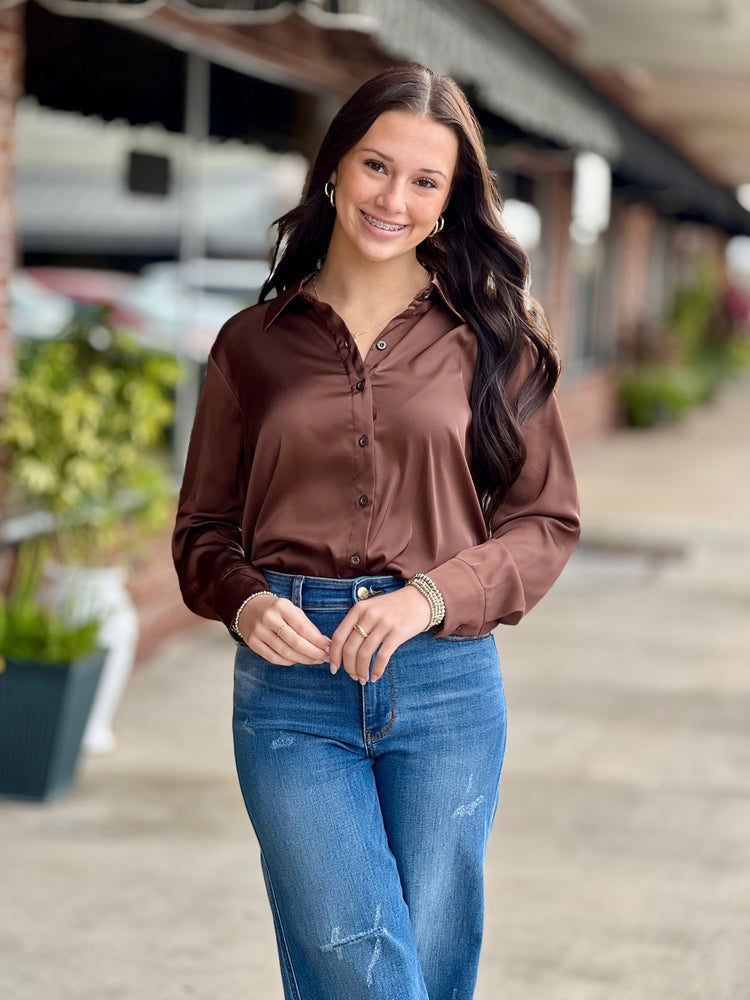 Chocolate Luxe Blouse