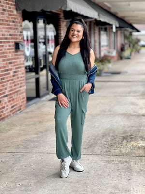 Forest Green Jumpsuit