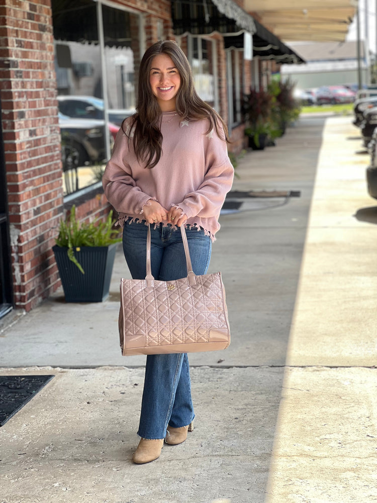 Starry Eyed Mauve Sweater