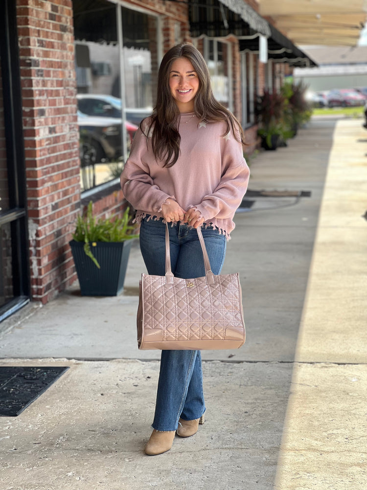 Starry Eyed Mauve Sweater