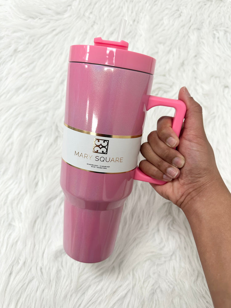 Pearlized Pink 40oz Tumbler