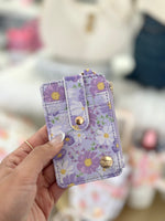 Keychain Wallet-Bouquet Beauty Purple