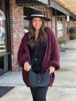 Black Half-Moon Crossbody