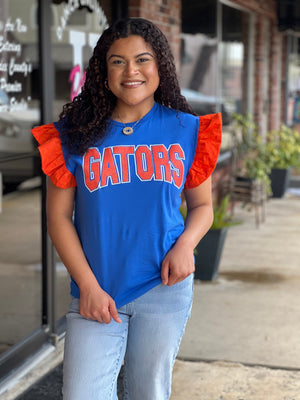 Gator Ruffle Glitter T Shirt