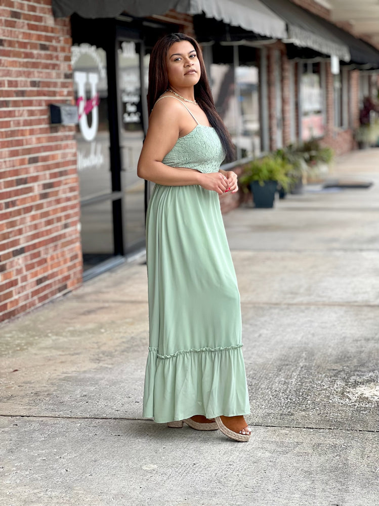 Seagrass Floral Maxi Dress