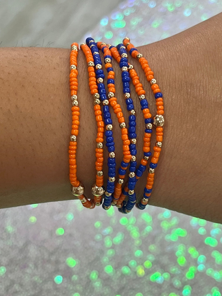 Orange & Blue Bracelet Set