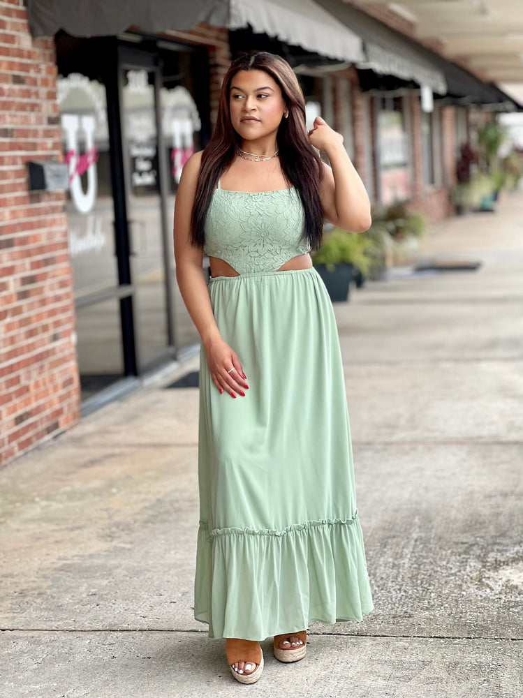 Seagrass Floral Maxi Dress