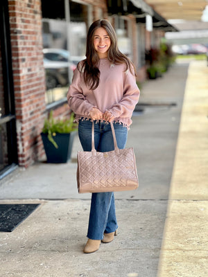 Starry Eyed Mauve Sweater