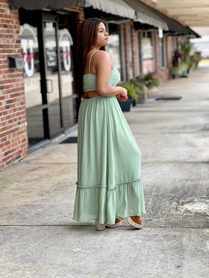 Seagrass Floral Maxi Dress