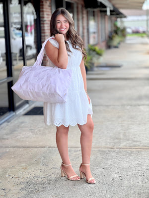 White Eyelet Dress