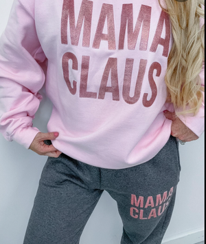 Preppy Mama Claus Joggers