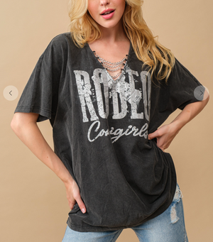 Rodeo Cowgirl Chain Tee