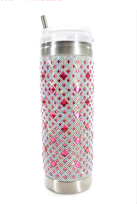 Rose' Pink Silver Tumbler