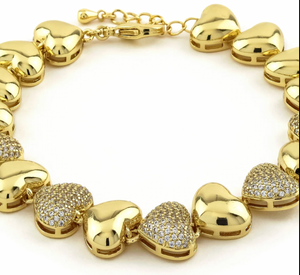 Bubbles Heart Bracelet