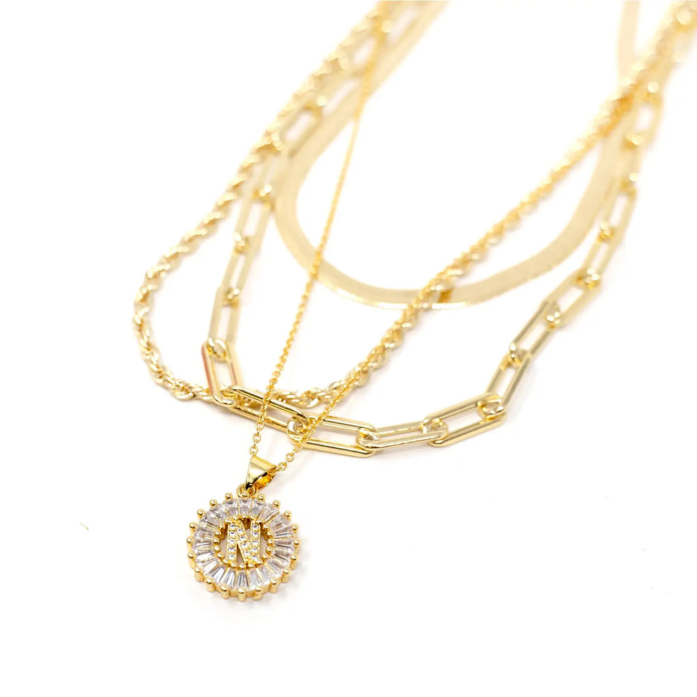 Mini Radiant Initial Necklace