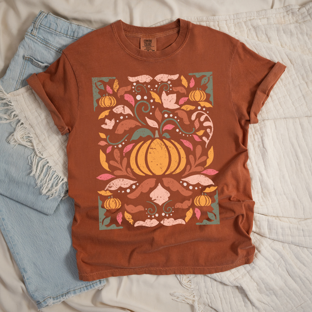 Abstract Pumpkin Tee