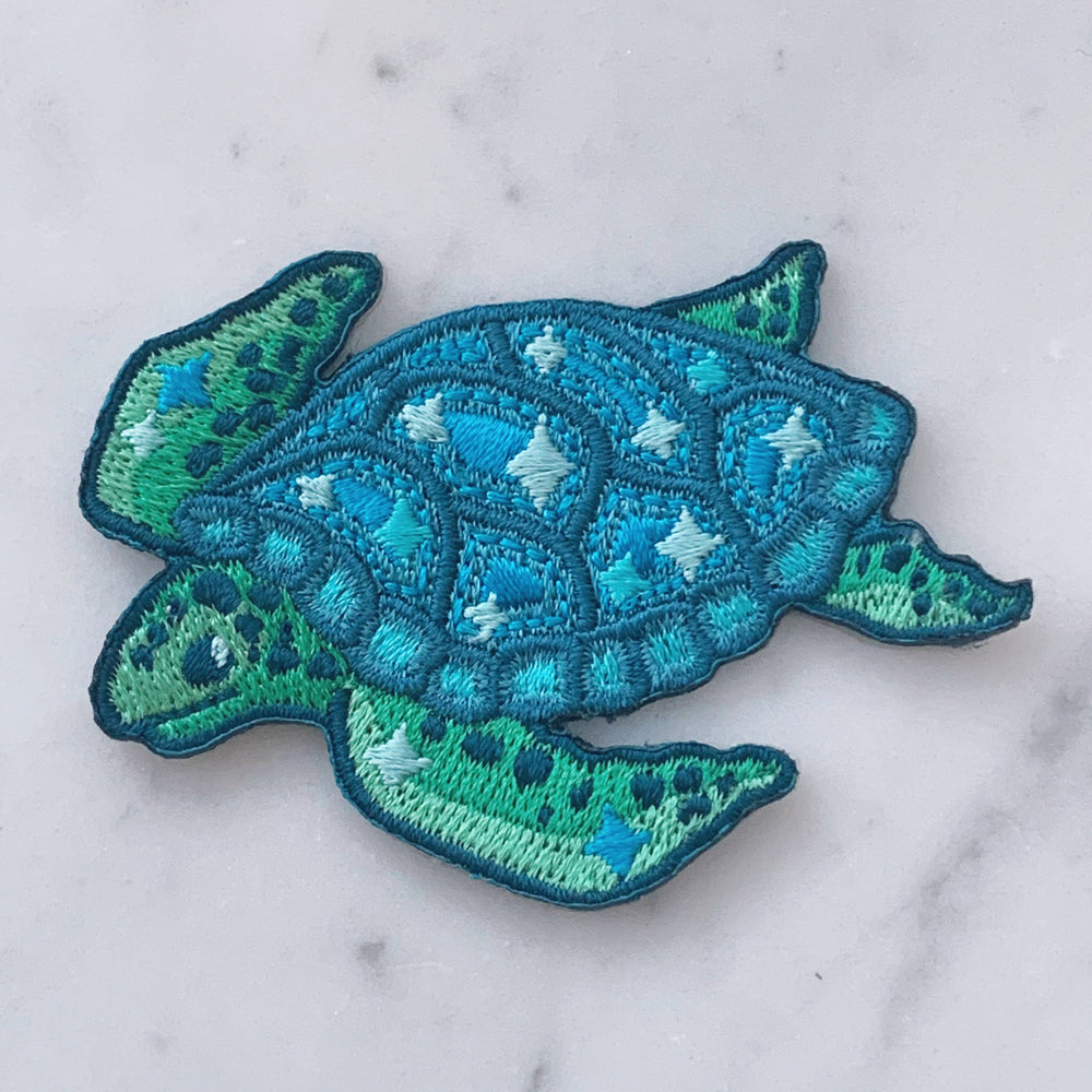 Wildflower + Co. - Patch - Waves - Sea Turtle