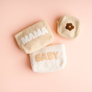 Cream Teddy Pouch - Baby